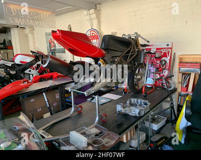 Ducati Motorräder werden in Northampton UK hergestellt Stockfoto