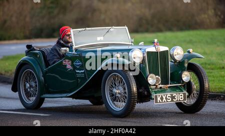 1949 klassischer MG-Sportwagen Stockfoto