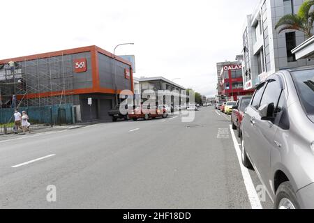 Curepipe est la deuxième ville de Maurice (81 600 Einwohner en 2003). Elle est située sur les hauteurs, presque au Centre de l'île Maurice Stockfoto