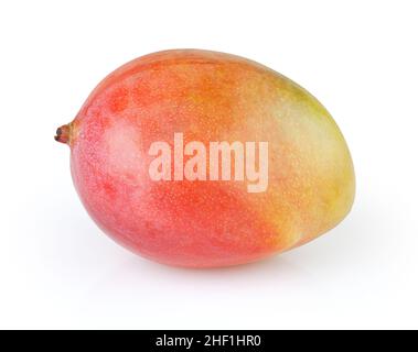 Mango isoliert auf weißem Hintergrund mit Freistellungspfad Stockfoto