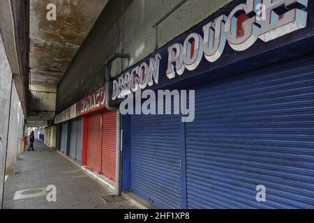 Arcade Salaffa Curepipe, Mauritius Stockfoto