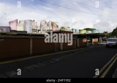 Arcade Salaffa Curepipe, Mauritius Stockfoto