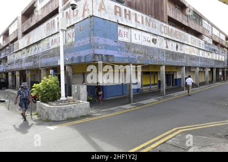 Arcade Salaffa Curepipe, Mauritius Stockfoto