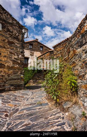 Steinhäuser, Patones de Arriba, Spanien Stockfoto