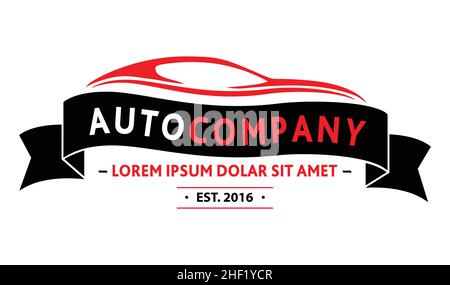 Auto Company Logo Design. Vektor und Illustration. Stock Vektor