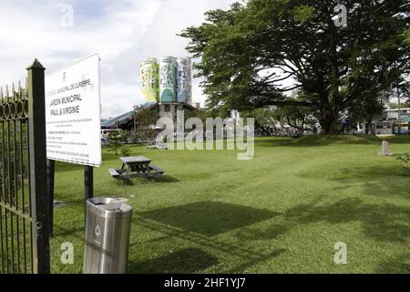 Curepipe est la deuxième ville de Maurice (81 600 Einwohner en 2003). Elle est située sur les hauteurs, presque au Centre de l'île Maurice Stockfoto