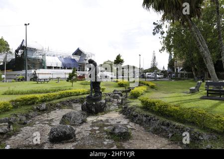 Curepipe est la deuxième ville de Maurice (81 600 Einwohner en 2003). Elle est située sur les hauteurs, presque au Centre de l'île Maurice Stockfoto