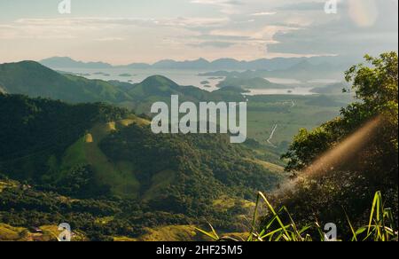 Blick auf die Inseln Angra dos Reis brasil. Hochwertige Fotos Stockfoto