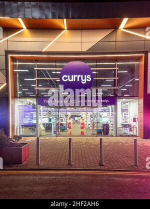 Currys Einzelhandelsgeschäft in Fort Kinnaird, Edinburgh, Schottland, Großbritannien Stockfoto