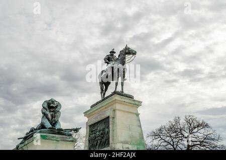 Ulysses S. Grant Memorial Statue vor dem Capitol Building, Union Square in Washington DC, VA, USA Stockfoto