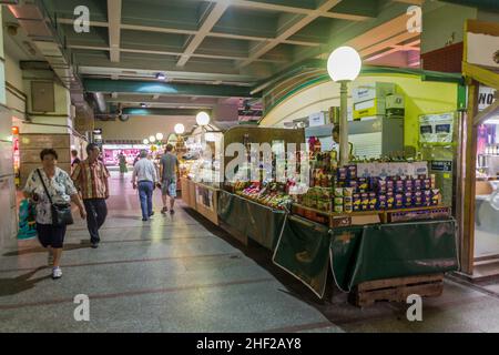 ZAGREB, KROATIEN - 13. JUNI 2019: Blick auf den Zolac-Markt in Zagreb, Kroatien Stockfoto