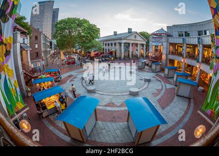 Quincy Market in Boston, MA, USA. Stockfoto