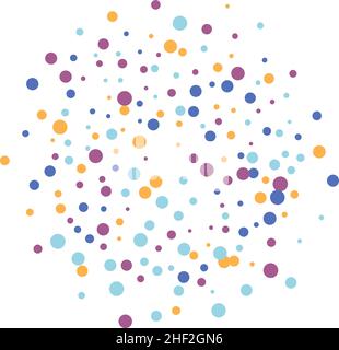 Festlicher Hintergrund mit bunten fallenden Konfetti, Vektor-Illustration eps Stock Vektor