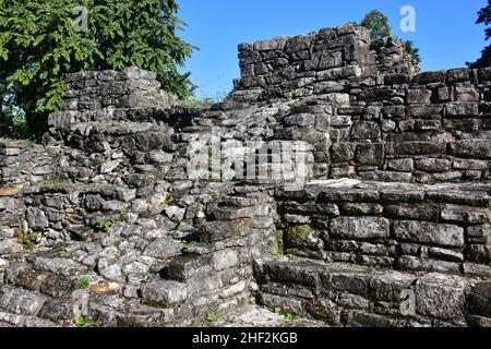 Palenque Archäologische Stätte, Bundesstaat Chiapas, Mexiko, Nordamerika, UNESCO-Weltkulturerbe Stockfoto