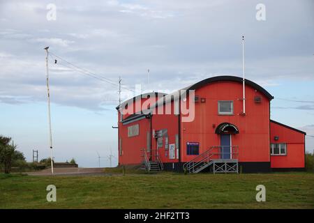 Caister Lifeboat Station, Norfolk, England, Großbritannien. Eines von nur drei Offshore-Rettungsbooten in Großbritannien, die unabhängig von der RNLI sind Stockfoto