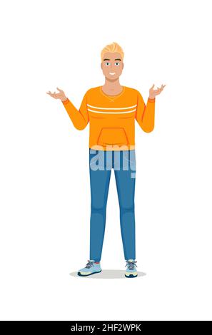 Mann in Freizeitkleidung Stock Vektor