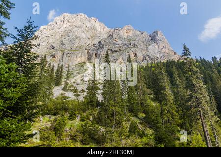 Felsige Berge im Durmitor Nationalpark, Montenegro. Stockfoto