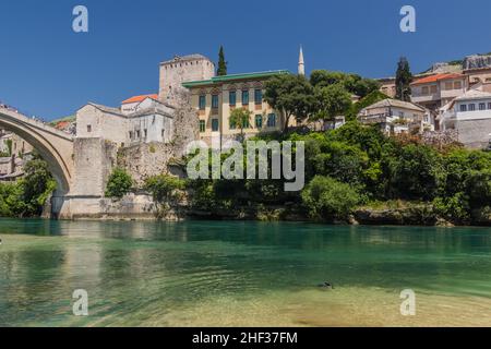 Alte Steingebäude in Mostar. Bosnien und Herzegowina Stockfoto