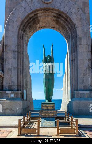 Das Monument Aux Mort in Marseille, Frankreich. Diese am 24. April 1927 eröffnet. Stockfoto