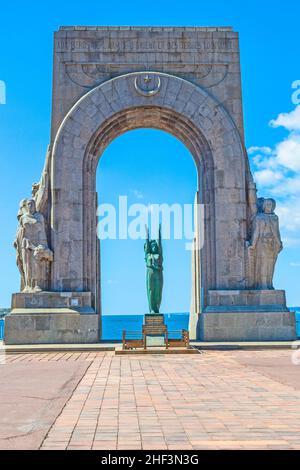 Das Monument Aux Mort in Marseille, Frankreich. Diese am 24. April 1927 eröffnet. Stockfoto