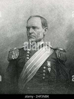 General William T. Sherman während des amerikanischen Bürgerkrieges Stockfoto