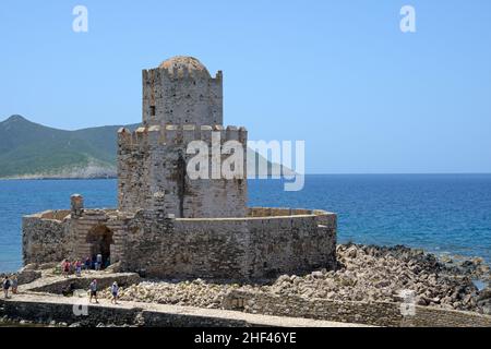 Die venezianische Festung von Methoni in Messenia, Peloponnes, Griechenland Stockfoto