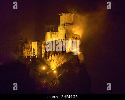 Rocca della Guaita, Schloss in der Republik San Marino, Italien Stockfoto