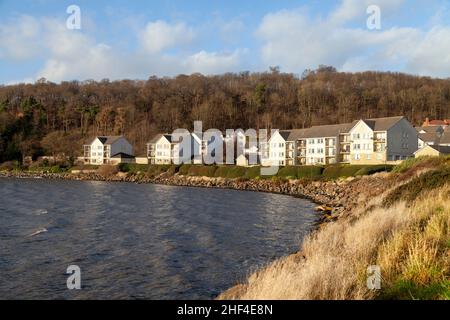 St. David's Harbour entlang des Fife Coastal Path, Fife, Schottland Stockfoto