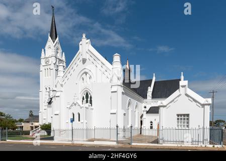 Holländische reformierte Kirche in Bredasdorp, Overberg, Westkap, Südafrika, 20. Dezember 2021. Stockfoto