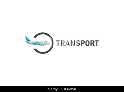 Design-Vorlage für das Transportlogo. Stock Vektor