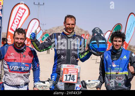 Jeddah, Arabie Saoudite. 14th Januar 2022. Giroud Alexandre (Fra), Yamaha Racing - SMX - Dragon, Yamaha YFZ 700, Quad, Portrait während der Etappe 12 der Rallye Dakar 2022 zwischen Bisha und Jeddah, am 14th 2022. Januar in Jeddah, Saudi-Arabien - Foto Florent Gooden/DPPI Credit: DPPI Media/Alamy Live News Stockfoto