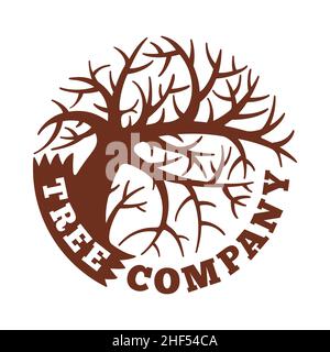 Baumlogo. Vektor und Illustration. Stock Vektor