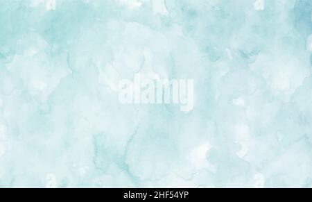 Aquarell Himmel und Wolken, abstrakter Aquarell-Hintergrund, Vektorgrafik Stockfoto