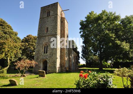 St Mary's Church, Houghton-on-the-Hill, in der Nähe von Swaffham, Norfolk, England, VEREINIGTES KÖNIGREICH Stockfoto