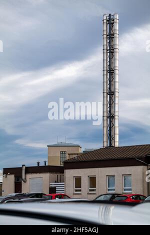 ELGIN, MORAY, SCHOTTLAND - 12. JANUAR 2022: Dies ist eine Ansicht der Außenseite des Dr. Grays Hospital in Elgin, Moray, Schottland am 12. Januar 2022. Stockfoto