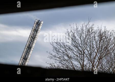 ELGIN, MORAY, SCHOTTLAND - 12. JANUAR 2022: Dies ist eine Ansicht der Außenseite des Dr. Grays Hospital in Elgin, Moray, Schottland am 12. Januar 2022. Stockfoto