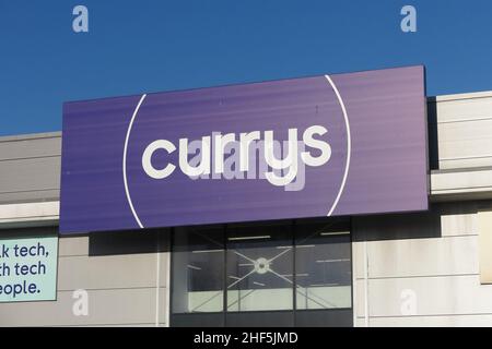 Neues Currys-Logo Stockfoto