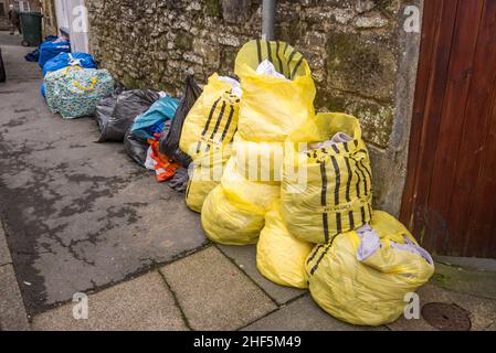 Launderette in Victoria St Settle, North Yorkshire Stockfoto