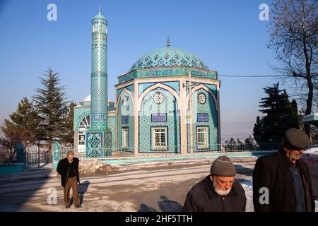 Kutahya, Türkei - 02-02-2017:Blick auf die historische geflieste Moschee. Stockfoto