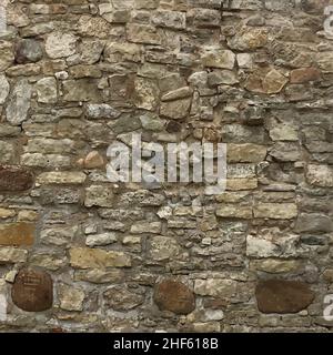 Realistische alte Stein Burg Wand unregelmäßige Formen Vektor Hintergrund Illustration Stock Vektor