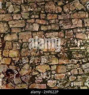 Alte grungy Stein Wand unregelmäßige Formen Hintergrund Textur Vektor Illustration Stock Vektor