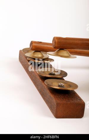 Barbier der Oper von Sevilla, Sistro, Sistrum. Schlaginstrument. Stockfoto
