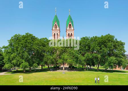 Herz Jesu Kirche, Freiburg im Breisgau, Baden-Württemberg, Deutschland Stockfoto