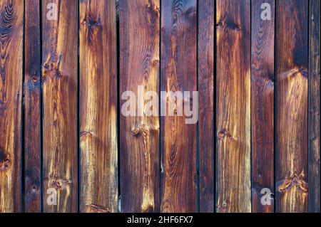 Holzvertäfelung, Weichholz, Wand, verwittert, Maserung Stockfoto