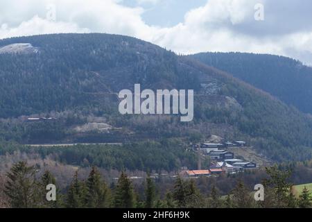 Besucherbergwerk und Museum Rammelsberg, Goslar, Harz, Niedersachsen, Deutschland, Europa Stockfoto