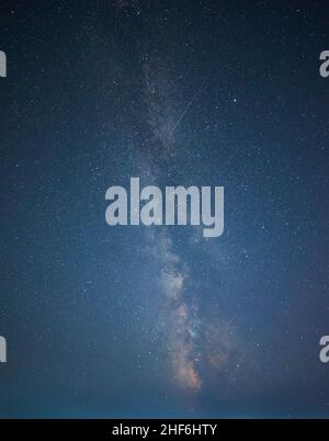 Bunte Raum geschossen zeigt die Milchstraße Universum mit Sternen und Platz Staub. Stockfoto