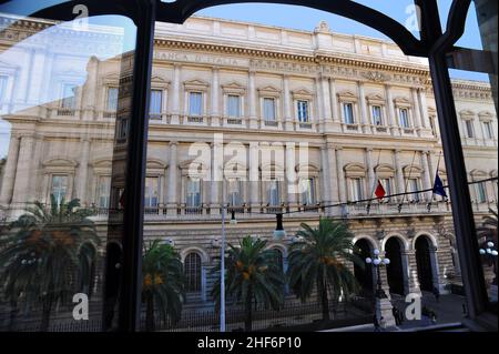 Rom, Italien 19/10/2009: Bank of Italy, via Nazionale. © Andrea Sabbadini Stockfoto