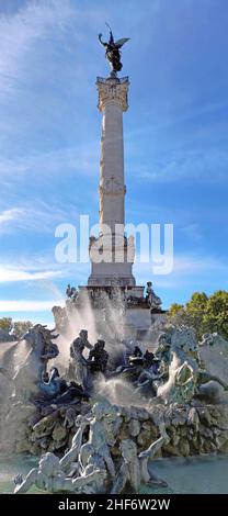 Das Monument aux Girondins auf dem Place des Quinconces, Frankreich, Bordeaux, Stockfoto