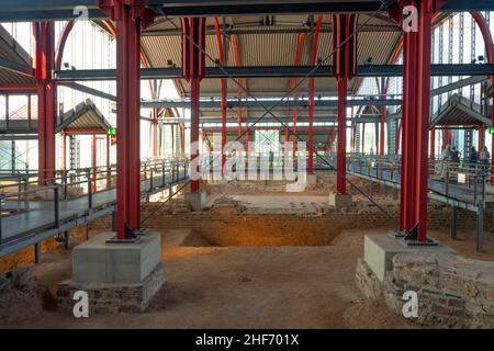 LVR-Römermuseum im Archäologischen Park Xanten, Xanten, Niederrhein, Nordrhein-Westfalen, Deutschland Stockfoto