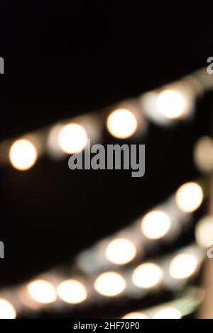 Lichtpunkte, verschwommen Stockfoto